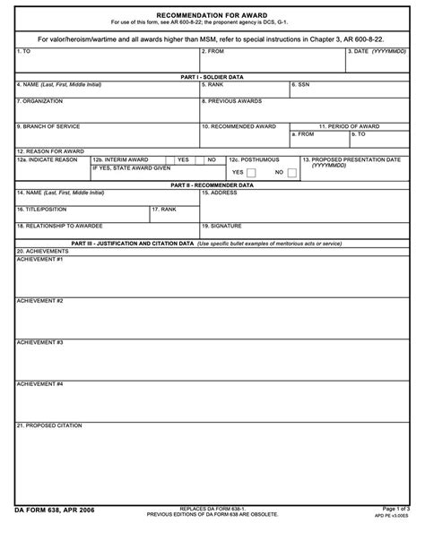 Da 638 Fillable Pdf Form To Download And Edit Widsmob Pdf Template