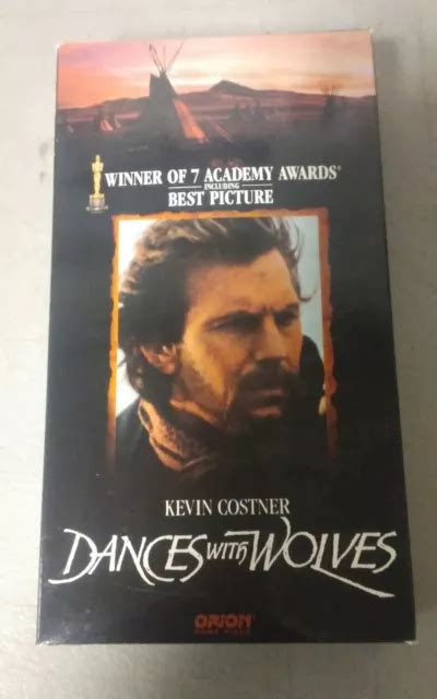 Dances With Wolves Vhs 1990 Kevin Costner Mary Mcdonnell Graham