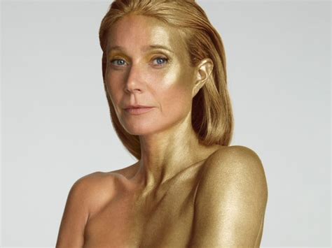 Gwyneth Paltrow Poses Nude In Gold Body Paint For 50th Birthday Abc News
