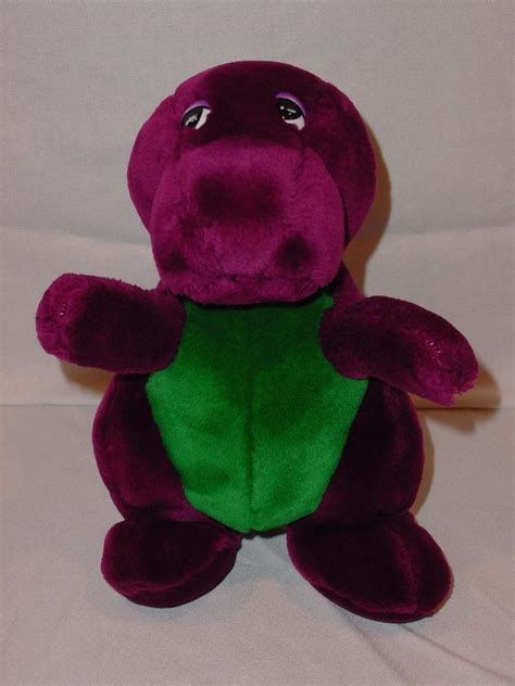 1990 Dakin Barney Plush Doll Original First Edition Purple Dinosaur