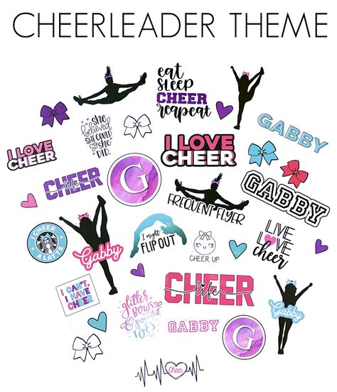 Personalized Cheer Stickers Jack And Jilly Designs