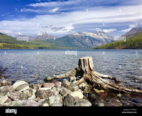 Lake Kintla In The Northwest Corner Of Glacier National Park A Remote