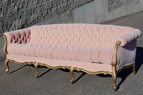 Great news!!!you're in the right place for couch velvet. Vintage Sofa Couch with Pink Velvet and Tufting ...