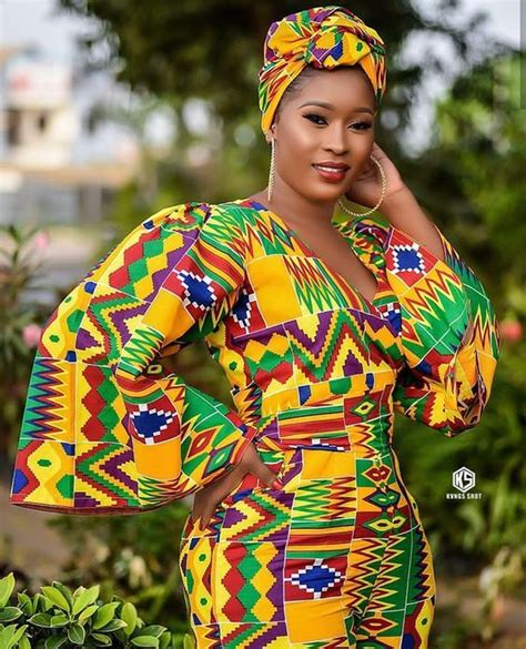 2019 African Ghana Kente Ankara Styles African Clothing African Dresses For Women Ghanaian