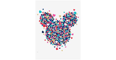 Disney Mickey Mouse Heart Confetti Peel And Stick Giant Wall Decal