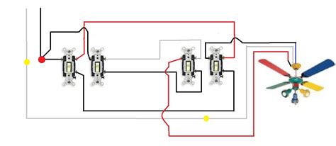 The cable from the switch box to the ceiling box has three wires—two identical blacks and a white—with one of the blacks connected to a. RE: two ceiling fans with light kits to be wired on two ...