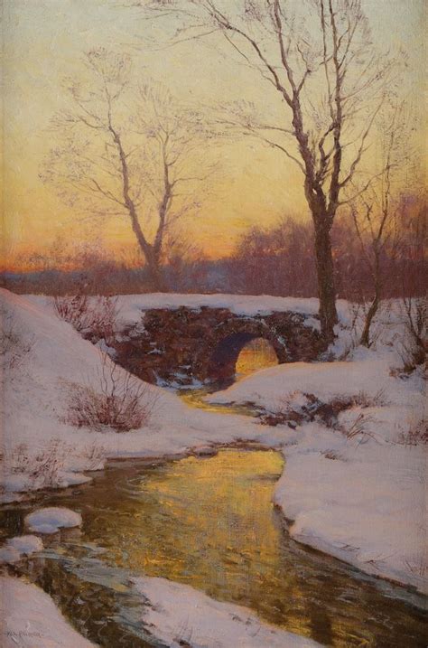 Walter Launt Palmer Ackermans Fine Art Landscape Paintings Winter