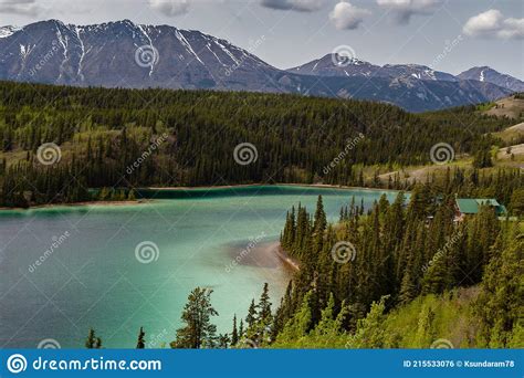 Emerald Lake In The Yukon Territory In Canada Stock Photo Image Of