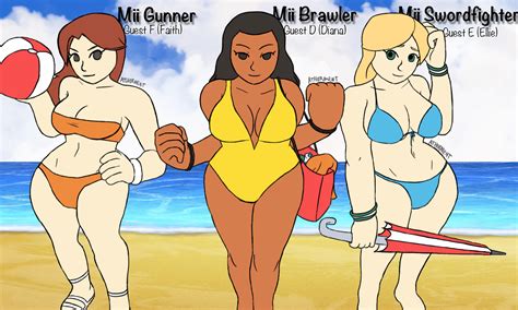 Female Mii Fighters Beach Mii Gunner Know Your Meme