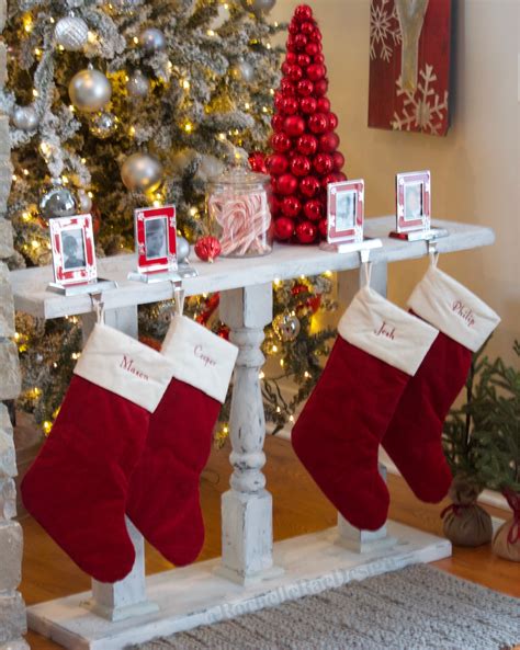 Christmas Stockings How To Hang Without A Mantel Christmas Stocking