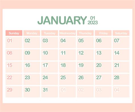 Calendar For Year 2023 January Office Corporate Planner Template In