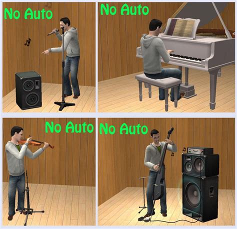 Mod The Sims Non Autonomous Playing Instruments