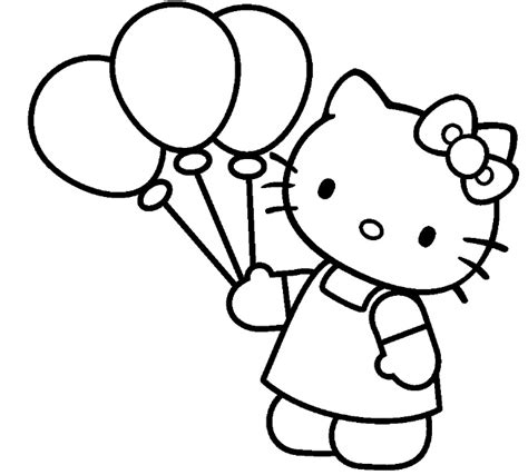 kitty  cartoons printable coloring pages