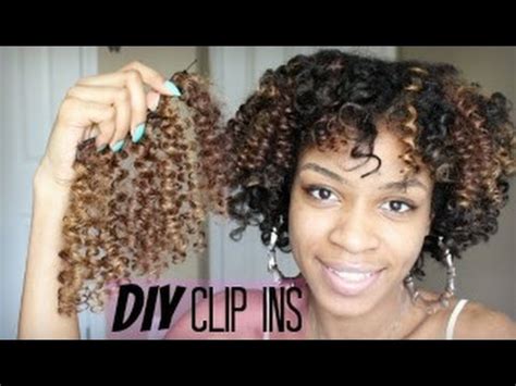 Trusted & celebrated by naturals around the globe since 2013. How to Make DIY curly clip in hair extensions for Natural ...