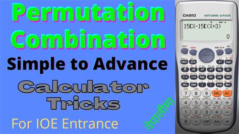 Permutation Combination Calculator Tricks Basic To Advance Youtube