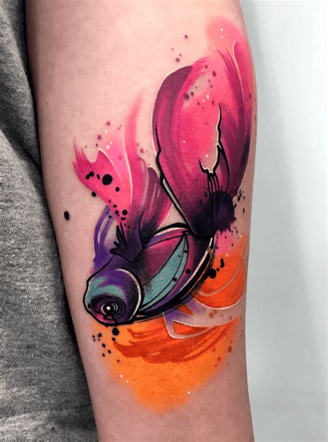 Watercolor Koi Fish Tattoo Tattoogoto