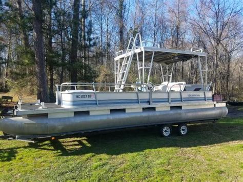 28 Pontoon With Hard Top 6500 Boats For Sale Raleigh Nc Shoppok