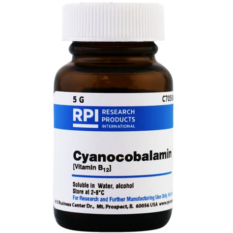 C70500 50 Cyanocobalamin Vitamin B12 5 Grams