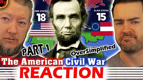The American Civil War Oversimplified Reaction Part 1 Youtube