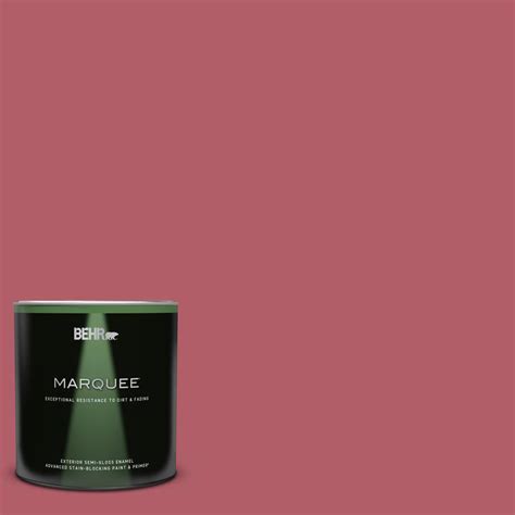 Behr Marquee 1 Qt 130d 5 Rhubarb Semi Gloss Enamel Exterior Paint