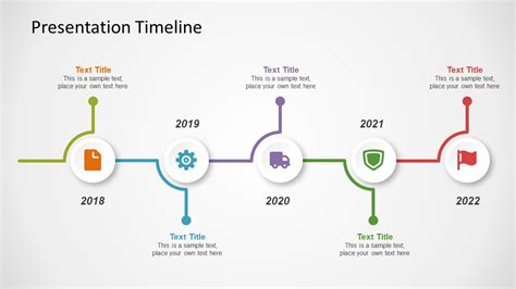 Five Circled Timelines Powerpoint Diagram Template Sl