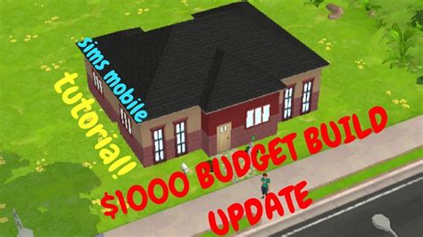 I had something in mind but after playing about with something in sims 4 to get a rough idea i'm not so. *New Design* $1000 Budget Starter Sims Mobile House Build Tutorial House- Updated! - YouTube