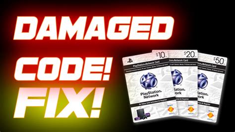 The last step to redeem the psn code. How to Fix: Damaged Code on PSN Card - YouTube