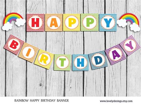 Happy birthday letters printable green. Pin by Kathy Abellsc on RAINBOW BIRTHDAY (With images ...
