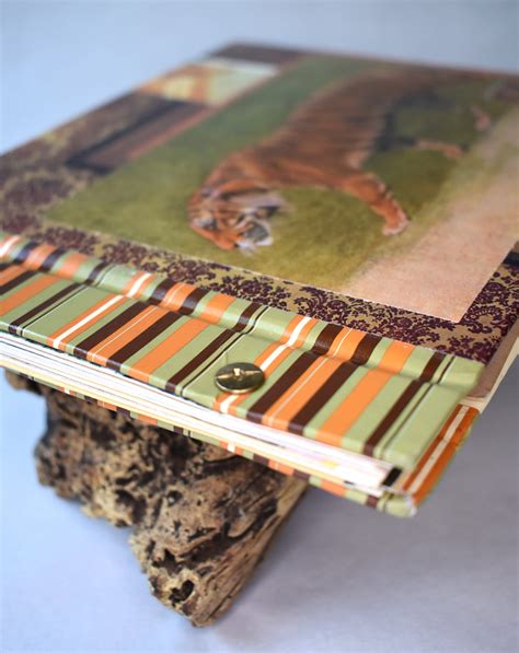 Hardcover Collage Tiger Journal Antique Ephemera Blank Junk Etsy