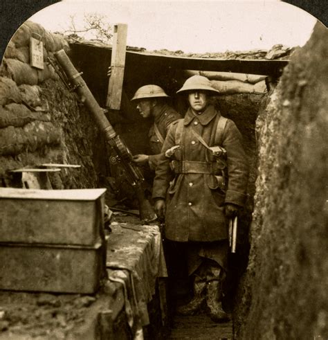The Chubachus Library Of Photographic History Two British Soldiers In A Trench Somewhere In The