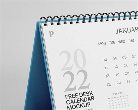 Free Desk Calendar Mockup Behance