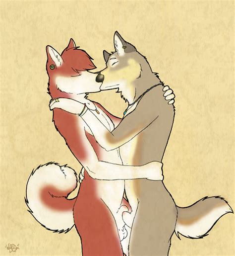 Rule 34 Anthro Bask Canine Couple Frottage Fur Furry Gay Husky