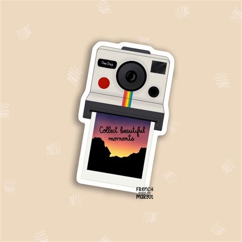 Polaroid Camera Sticker Sticker For Laptop Waterproof Etsy