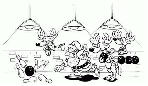 Met kerst is het vaak erg gezellig in huis. Kerst Kleurplaat - Rendieren