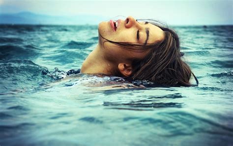 Face Women Sea Water Photography Underwater Emotion Swimming Ocean Wave Image Photo