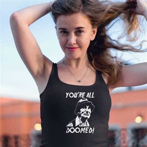Youre All Doomed Vintage Distressed Friday The 13th Creepy Guy Camp