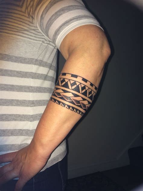 Polynesian Arm Band Tattoo Arm Mann Maori Tattoo Arm Tribal Band
