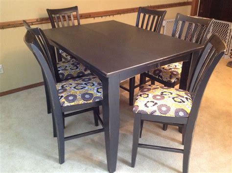 Craigslist $25 painted and recovered | Dining chairs, Dining table