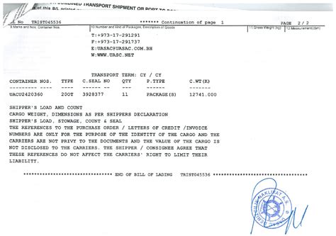 Authorization letter to use electric bill example. How to Complete a Bill of Lading under a Letter of Credit ...