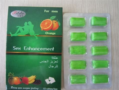 Orange Oral Chewing Gum Sex Enhancement For Man Sex Productsmedical