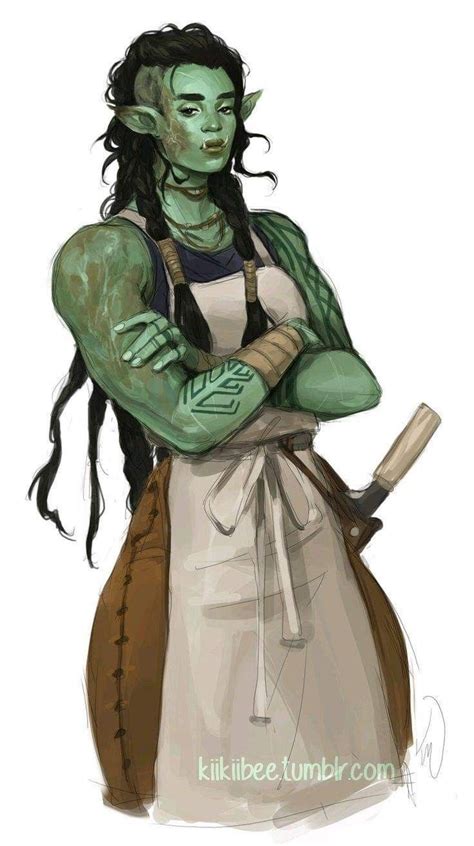 Pin By Cass Druckenmiller On Dnd Races Character Art Female Orc