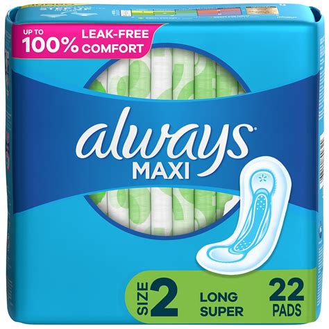 Always Maxi Super Pads Without Wings Unscented Unscented 2 Walgreens