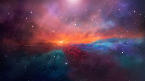 Space Sunset Wallpaperhd Digital Universe Wallpapers4k Wallpapers