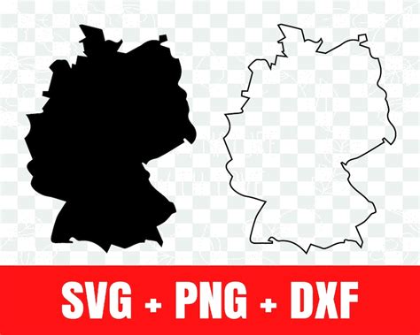 Germany Silhouette Svg Germany Outline Svg Etsy