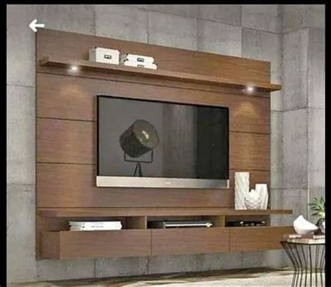 Wall Mounted Designer Wooden Tv Cabinet For Residential Living Room