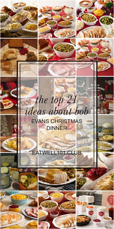 See actions taken by the people who manage and post content. The top 21 Ideas About Bob Evans Christmas Dinner - Best ...