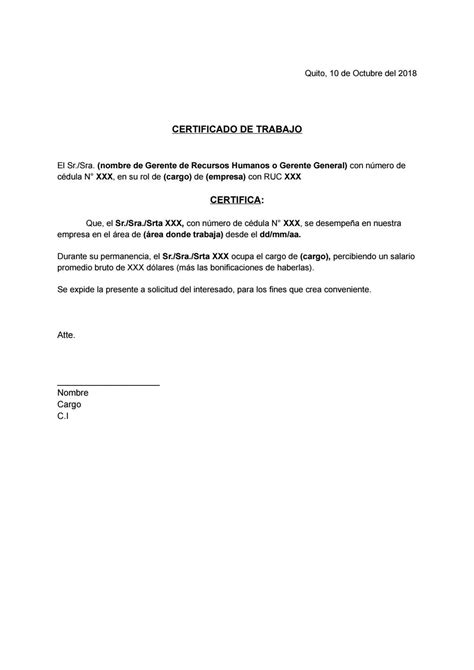Modelo De Certificado De Trabajo 2 By Trámites Básicos Blog Issuu