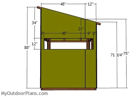 My first design didn't have them and the second design does and it is great to be able to leave them in to knock the wind down. 5x5 Shooting House Roof Plans | MyOutdoorPlans | Free ...