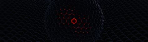 1400x400 3d Glowing Dark Red Orb Art 1400x400 Resolution Wallpaper Hd