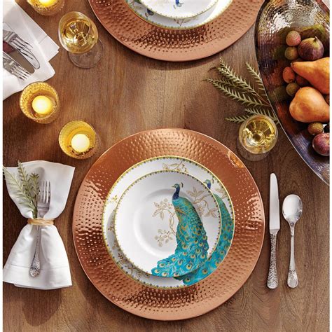 Interestingly enough, there are some varying schools of thought on how to use the plates to best effect. Charger Plate Copper Plated Stainless Steel Table Decor ...